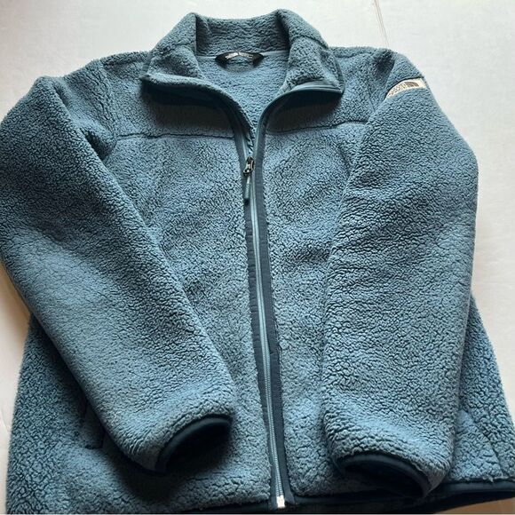 The North Face Women's Blue Fleece Jacket Full Zip Size Medium - Picture 4 of 10